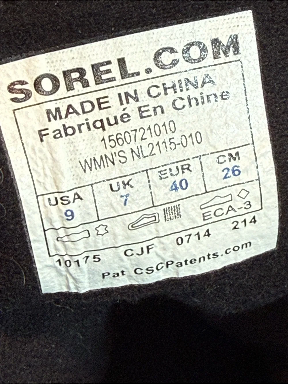 SOREL Toronto Lace Wedge Boots in black Suede Leather Size 9
